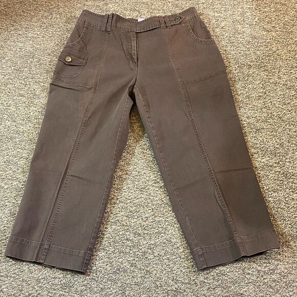 Ruby Rd Brown Cargo Pants Size 10 - Picture 3 of 11
